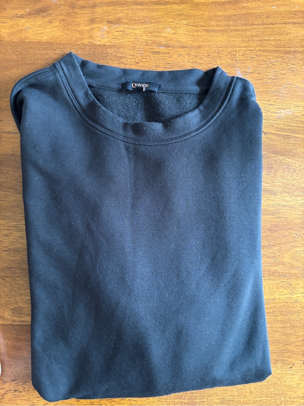 Quince Black Crewneck Sweatshirt men’s large washed never worn so soft
